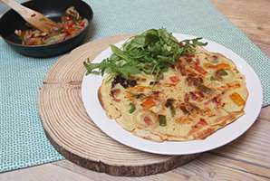 Ingebakken boeren pannenkoek